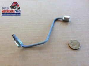 60-7495 Brake Pipe - T Piece to Bottom Yoke - Triumph Twin Disc