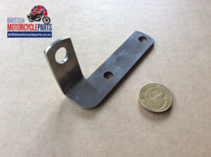 83-8062S RH Brake Pipe Bracket - Triumph Twin Disc - Stainless