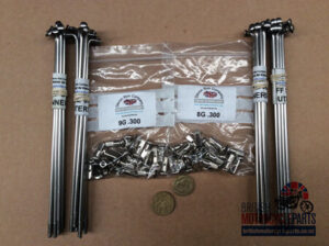 Norton Stainless Steel Spoke Set - 19" Front Disc