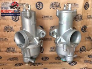 PACK132 Amal MK1 Premier Carbs - Norton Model 99 1967-68 - Aluminium