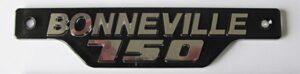 83-7316 Bonneville 750 Badge 1979 on Chrome Black EACH