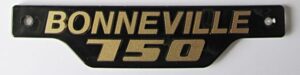 83-7317 Bonneville 750 Badge 79on Gold/Black