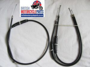 Triumph T120 Throttle Cable Assembly 1968-74 USA Bars