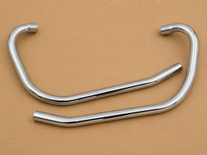 06-3997/8 Norton Commando 850 MK11A Exhaust Pipes PAIR - Unbalanced